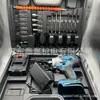 Chave elétrica sem escova de alta potência grande torque para carpintaria ferramenta de reparo automático chave de impacto recarregável de lítio chave de fenda
