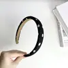 Diadema de Esponja con Lunares y Cuadros en Blanco y Negro Estilo Retro Clásico Simple Versátil Aumenta la Parte Superior de la Corona Tocado Versátil