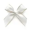 Producción de Cinta de 2.5cm con Borde Dorado Lazo Decoración para Cajas de Dulces de Boda Accesorios de Joyería Hechos a Mano DIY Accesorios de Ropa Cinta