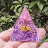 Nova pirâmide transfronteiriça de 6 a 5 cm, comércio exterior, decoração transfronteiriça, pirâmide de cascalho de cristal