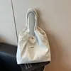 Bolsa de Tecido Casual Fresca Versátil Transfronteiriça Nova 2026 para Mulheres, Bolsa Tote Leve para Trabalho e Deslocamento, Bolsa de Ombro