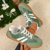 Zapatos Casuales Nuevos con Estampado de Leopardo para Mujer Primavera y Otoño 2026, Talla Grande, Zapatos de Entrenamiento Retro Alemanes, Estilo Europeo y Americano, En Stock