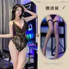 Lingerie Sexy Hemei, Macacão Sexy de Renda de Coelho, Suspensórios Transparentes para Seios Pequenos, Puro Desejo, Abertura Apaixonada, Não Precisa Tirar