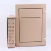Caixa de Arquivo de Papel Kraft A4, Papel sem Ácido, Espessada, Grande Capacidade para Armazenamento de Documentos, Caixas de Arquivo Ampliadas 5cm