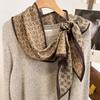 Bufanda Larga de Imitación Seda y Lana de Doble Cara y Doble Capa con Borde Biselado para Mujer, Primavera, Otoño e Invierno, con Correa Ancha, Bufanda Versátil