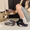 Primavera 2026 Novo Retro Sapatos Forrest Gump Femininos Malha Respirável Casuais Esportivos Versáteis Pretos Treinamento Alemão para Estudantes
