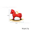 Pingente Animal Cartoon de Aço Inoxidável para Gotejamento de Óleo - Unicórnio Pônei Arco-Íris Girafa Elefante Colar Pulseira DIY
