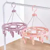 Cabide de disco à prova de vento para casa com 12, 18 ou 24 ganchos, varal multifuncional para meias, prendedores de roupa para secar, varal para secar roupas íntimas