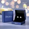 Pendientes Triangulares de Plata de Ley S925 para Mujer 2025 Nuevo Estilo Circonita Brillante Nicho Lujo Ligero Gama Alta Geométricos