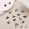 Accesorios Transfronterizos para Uñas, Estilo Punk Oscuro, Decoraciones Metálicas de Cruz Retro para Uñas, Accesorios Portátiles para Uñas DIY