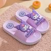 Chinelo Infantil Autêntico Sanrio Cartoon para Uso Interno e Externo para Meninos e Meninas, Chinelo de Banheiro Familiar Antiderrapante de Sola Macia para Crianças