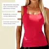 Camiseta Base Zeriluna Nude Feel com Decote Quadrado e Base Acolchoada Toque Macio Confortável Leve Respirável Diária Amiga da Pele