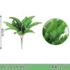 Simulación transfronteriza planta verde 7 horquillas pequeña flor de boda persa arreglo floral decoración torre verde pino hoja verde artificial eucalipto hoja de helecho