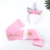 Diademas Nuevas de Cabeza de Unicornio Transfronterizas en Stock, Accesorios para el Cabello para Fiestas Navideñas Infantiles, Accesorios para el Cabello Lindos de Dibujos Animados de Nicho