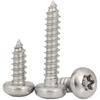 Tornillos Autorroscantes Redondos de Acero Inoxidable 304 con Cabeza Phillips, Tornillos Autorroscantes Antirrobo, Tornillos Autorroscantes Extensos