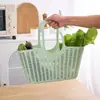 Material Macio Cesta Portátil Cesta Plástica para Compras de Supermercado Cesta de Piquenique Cesta para Compras de Frutas e Verduras Cesta de Lavanderia Doméstica Cesta de Banho Tamanho Grande