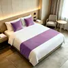 Atacado de Fábrica Transfronteiriço Caminho de Cama de Veludo Holandês Especial para Hotel B&B Decoração de Quarto Conjunto de Toalha de Pé de Cama e Fronha