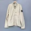 Chaqueta con Cremallera y Solapa de Piedra Transfronteriza, Nueva Chaqueta Fina de Nailon para Primavera y Otoño, Estilo Casual Holgado para Hombres y Mujeres