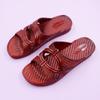 Pantuflas de Suela Plana para Madres de Mediana Edad y Mayores, Duraderas, Antideslizantes, Sandalias Casuales para el Hogar, Estilo Retro, Diseño Hueco