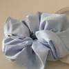 Diseño Estilo Coreano Lazo Cuenco Grande Simple Versátil Tendón de Goma Gradiente Azul Tela Accesorios para el Cabello