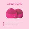 Instrumento Eléctrico de Limpieza Facial Ultrasónico Masaje Vibratorio de Silicona Instrumento Eléctrico de Limpieza Facial Masajeador Limpieza Vibratoria Poros