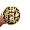 Grandes Adornos de Monedas de Cobre Latón Decoración para el Hogar Sala de Estar Escritorio Artesanías Chinas Apertura Adornos Creativos
