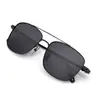 Gafas de sol de tamaño grande para hombre, montura de titanio puro ultraligera, para cara grande, doble puente, polarizadas, anti-ultravioleta, para conducir, pesca
