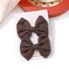 Lazo de tela floral fresca lindo pasador bordado para niños bebé versátil pasador para pelo suelto accesorio para el cabello 3556