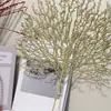 2025 Nueva Rama de Coral Dorada Artificial de Plástico con Purpurina 43cm Decoraciones Festivas Accesorios para Árbol de Navidad Decoración