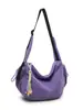 Nuevo Estilo Otoño Nicho Color Sólido Estilo Perezoso Bolso Dumpling para Mujer Multiusos Ligero para Viajes Diarios Bolso Cruzado
