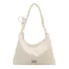 Bolsa de Lona de Lunares Estilo Coreano para Mujer 2026 Nueva Bolsa Tote de Gran Capacidad Estilo Universitario para el Trabajo Bolso de Hombro Versátil Casual