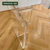 Venta al por mayor de fábrica Soporte para pata de mesa acrílica Transparencia alta Placa gruesa Forma de T Soporte para pata de mesa de comedor Acrílico Pata de mesa Personaliz