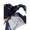 Camiseta Manga Raglan Patchwork Roxo Verão Fina Secagem Rápida Meio Zíper Gola Alta Esportiva Manga Longa Masculina Outdoor Em Estoque