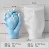 Jiahuimei Vela Ornamentada de Coração Portátil Molde de Silicone Dia dos Namorados Decoração de Gesso Aromaterapia Amor Molde