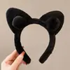 Diadema de Felpa de Dibujos Animados para Mujer 2025 Nueva Especial Otoño e Invierno para Lavarse la Cara, Parte Superior Alta del Cráneo, Pinza para el Cabello Antideslizante Accesorio para el Cabello