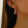 Europa transfronteriza y Estados Unidos Amazon Novia Rhinestone Cristal Collar Pendientes Traje Damas Vestido de Baile Fabricantes al por mayor