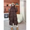 Nuevo Abrigo de Algodón Acolchado de Plumas 2026 para Mujer, Chaqueta Larga de Algodón por Encima de la Rodilla, Chaqueta Acolchada Holgada Estilo Coreano, Ropa de Abrigo Acolchada de Algodón para Invierno