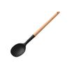 Set de diez utensilios de cocina de silicona negra con antiadherente Negro almacenamiento silicona suave espátula de cocina cuchara juego de herramientas
