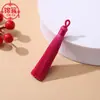 Borlas de nó chinês, borlas de seda, pingentes para sachês DIY, borlas curtas e grossas, borlas com laço puramente feitas à mão, atacado