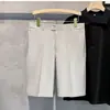 Pantalones cortos de traje finos de verano para hombre, pantalones casuales de moda, pantalones rectos ajustados de color liso para hombres de negocios