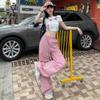 Pantalones Jogger de Secado Rápido con Cordón para Mujer, Verano 2026, Pantalones Paracaídas Finos Holgados de Pierna Ancha, Pantalones Deportivos Casuales