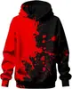 Moletom com Capuz Europeu e Americano Plus Size Comércio Exterior Rosto Sorridente Personalizado Estilo Graffiti Impressão Digital 3D