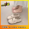 Zapatos artísticos Mary Jane estilo bosque retro 2026, zapatillas de ballet planas para mujer con una sola correa de hebilla, punta redonda poco profunda