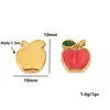 Colgante de Fruta Esmaltado de Acero Inoxidable Plátano Caramelo Fresa Sandía Naranja Colgante Llavero DIY Accesorios de Joyería