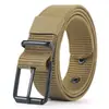 Cinturón de Lona de Nylon para Hombre con Hebilla de Pin Porosa Cinturón para Estudiantes Jóvenes Casual Exterior Cinturón de Entrenamiento Militar Artículos de Uso Diario