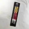 Vela Espiral Colorida Dourada Prateada para Curva de Aniversário Vela de Fio Torcido