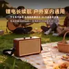 Altavoz Bluetooth Retro de Madera de Escritorio de Alta Potencia con Ranura para Tarjeta Pequeño Portátil para Exteriores Bajo Pesado Karaoke Subwoofer
