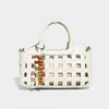 Fábrica de Origen 2026 Primavera/Verano Nuevo Diseño Tejido Hueco Bolso Cuadrado Pequeño de Nicho de Mano Hombro Cruzado Bolso para Mujer