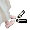 Zapatos de mujer estilo ballet para aumentar la altura, nueva colección otoño-verano 2026, impresionantes con faldas, zapatos Mary Jane, zapatos de noche, mocasines