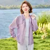 Chaqueta Casual con Capucha para Mujeres Menudas, Nuevo Estilo Verano 2026, Ropa Ligera de Moda con Protección Solar para Madres de Mediana Edad y Mayores